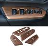 For Honda CR-V CRV 2017- Peach Wood Grain 4X Window Switch Panel Cover Trim