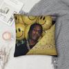 Rapper A-ASAP R-Rocky Testing Pillow Case Square Double-Sided Printing Short Plush Sofa Cushion Cover Bedside Pillow
