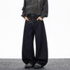 Women's American Retro Pink Graffiti Wide-Leg Jeans