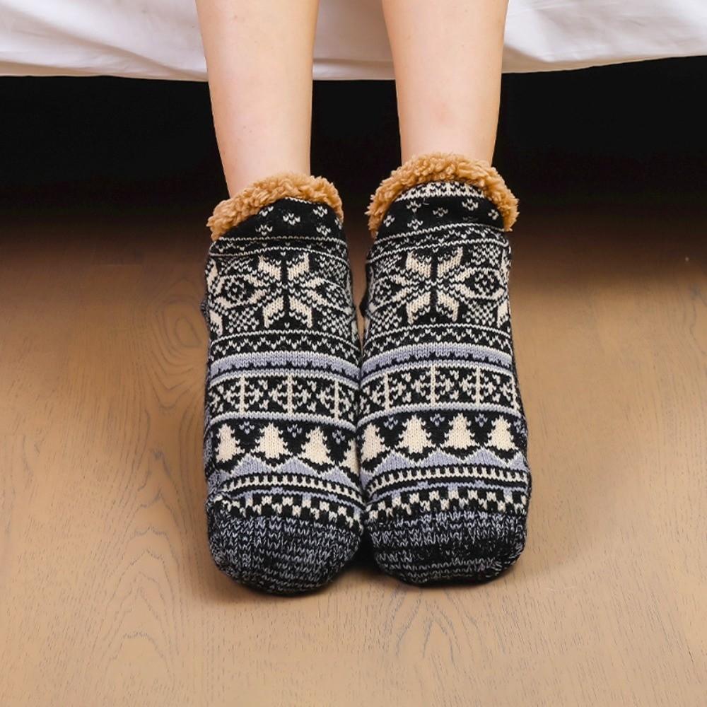 1Pair Fashion Non-slip Warm Socks Fluffy Floor Socks Thick Winter Socks Women Men S