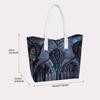 Gothic Stained Glass Pattern Large Tote Bag Casual Stylish Daily Commuter Shoulder Bag for Women