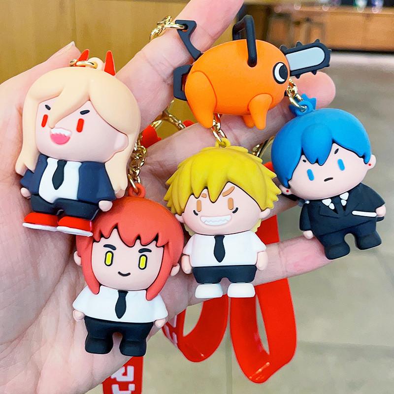 Man Charming Chainsaw Pochita Keychain Delightful Anime Accessory Character