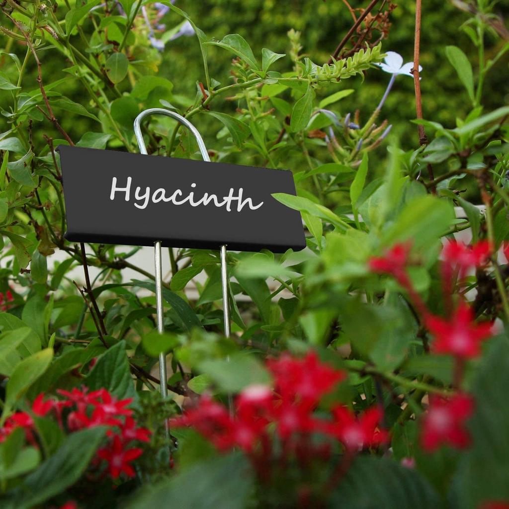 30 Metal Plant Weatherproof Garden Reusable Nursery Tags for Vegetables Herbs Flowers Black Pieces, Labels, Markers, Greenhouse,