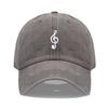 Unisex Soft Cotton Dad Hat Musical Note Embroidery Baseball Cap For Women Men Adjustable Unisex Casual Sports Caps