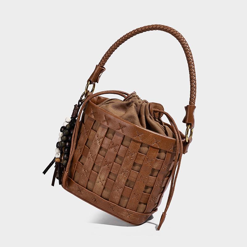 Autumn/Winter 2025 Handmade Woven High-End Women's Crossbody Tote Bag