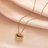 Luxury Design Heart Pendant Necklace For Women Fashion Crystal Charm Chain Choker Necklace Collar Girls Party Jewelry Gifts