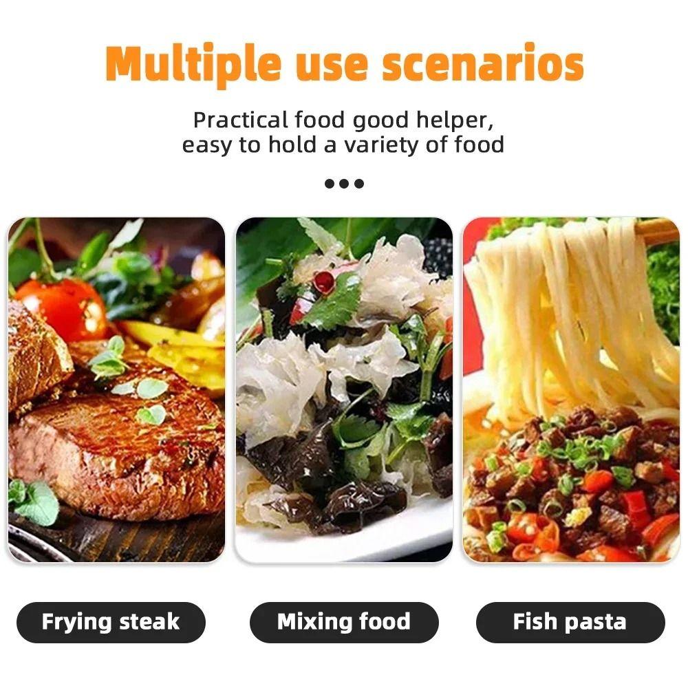 1Pcs Non-Slip Food Clip 304 Stainless Steel BBQ Steak Clip Durable Grill Tongs  Cooking Utensils