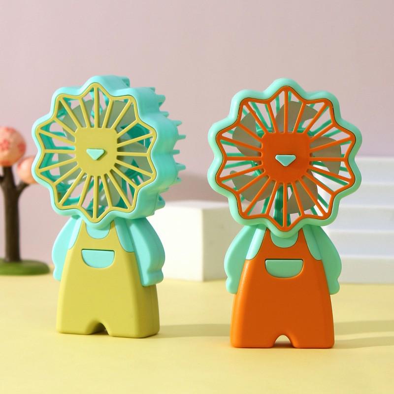 Little Bee Portable Silent Handheld Fan for Kids and Students, Rechargeable and Cute Desktop Fan