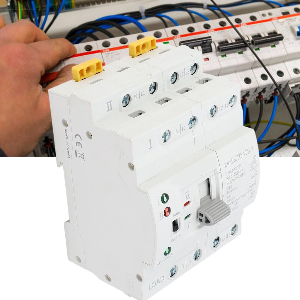 Dual Power Automatic Transfer 4P Generator Transfer Changeover 32A for Control