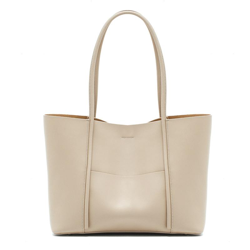 Velká taška dámská nová tote taška velkokapacitní dámská kožená taška typu bucket dámská niche dojížděcí taška přes rameno