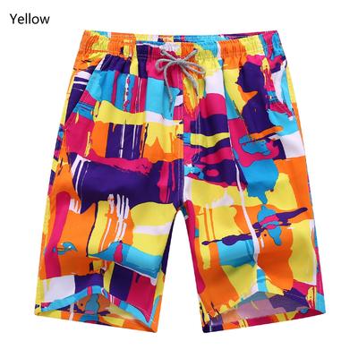 Summer Fashion Mens 3D Printed Beach Pants Male Loose Shorts Pants Beach Wear