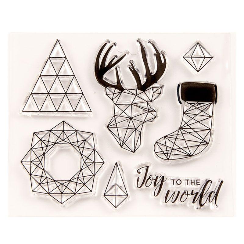 Christmas Elk Sock Silicone Clear Stamp Cling Seal Scrapbook Embossing ...