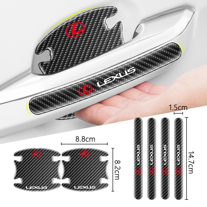 Car Door Handle Bowl Sticker Handle Anti-collision Strip Protector For Lexus ES300 RX330 RX300 GS300 IS250 IS200 CT200h IS300 NX