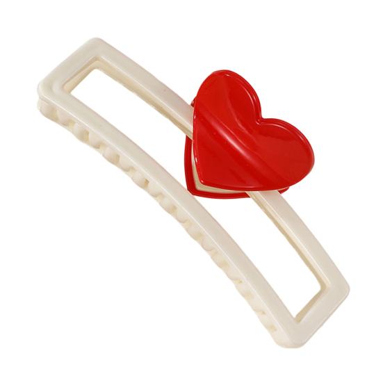 Women Hair Claw Hollow Heart Design Strong Hold Non Slip Hairpins Back Head Shower Hair Clips Hair Accessories