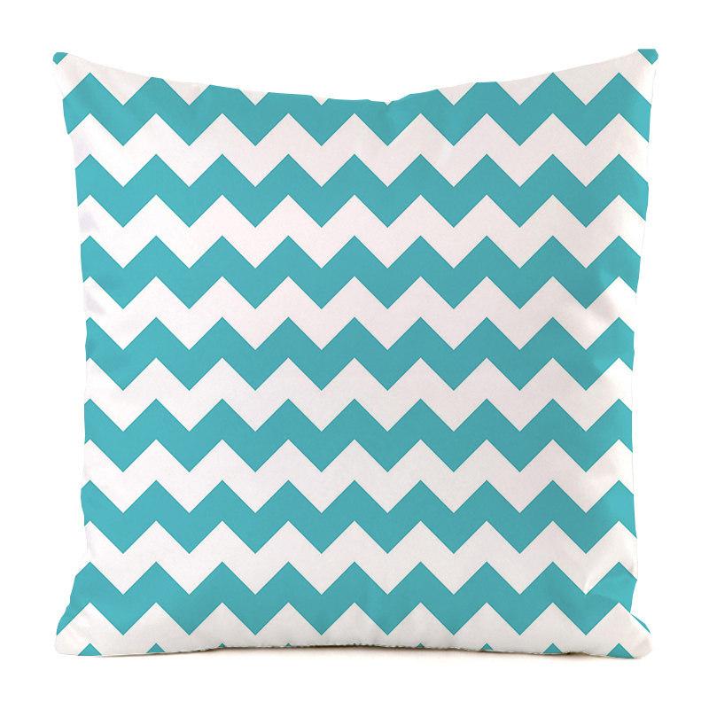Nordic Geometric Colored Waves Digital Printing Short Plush Pillow Covers for Car Sofa Office Cushion Cover Home Goods