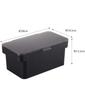 Yamazaki (Yamazaki Industries) Airtight Pickling Case with Water Drainer, Black, Approx. W28 x D16.5 x H12.2cm, Tower Series, Large Opening Transparen