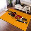 "Football Player Roaring Pose Art" Patterned carpet, suitable as a non slip play mat for the living room and bedroom sofa