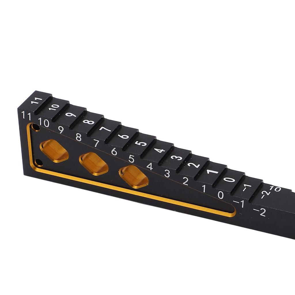 Ride Height Gauge Accurate Measurement Aluminum Alloy RC Height Measuring Ruler for 1Celsius8 1Celsius10 RC Car Chassis