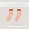 Female Spring and Summer New Simple Leisure Cotton Anti Bacterial Anti Odor Sweat Breathable Tube Socks