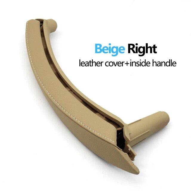 LHD RHD Interior Passenger Doors Pull Handle with Leather Outer Cover For BMW X5 X6 E70 E71 E72
