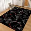Dark Satanic Black Metal Art Patterned Rug Allseason Carpet For Entryway Home Party Decor Gift For Friends