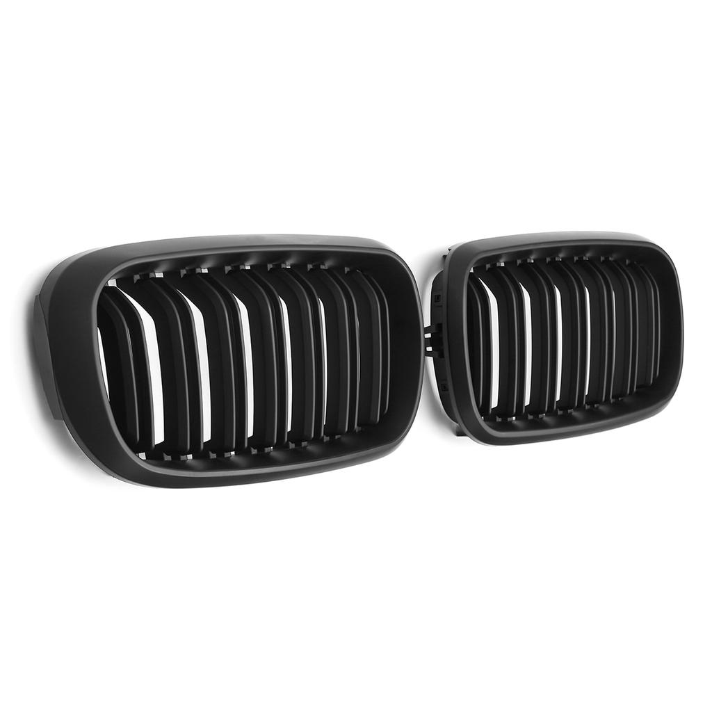 F15 F16 Pair Car Double Slats Front Kidney Racing Grille Replacement For BMW F15 F16 X5 X6 2014 2015 2016 2017 Racing Grills