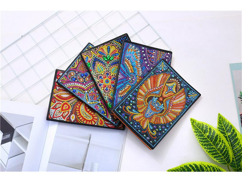 Handmade DIY Xian Porcelain Diamond Painting Notebook: Creative Educational Toy & Gift for Elementary Students, Teachers, and Kids with Stickers
