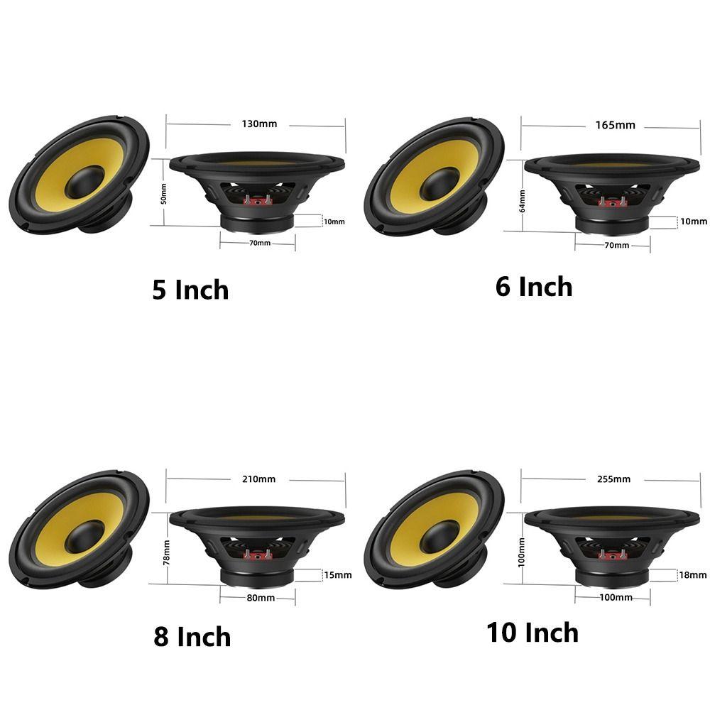 Koaxial Subwoofer Auto Bass Lautsprecher 5/6/8/10 Zoll Auto Stereo Lautsprecher Für Auto Heim Audio