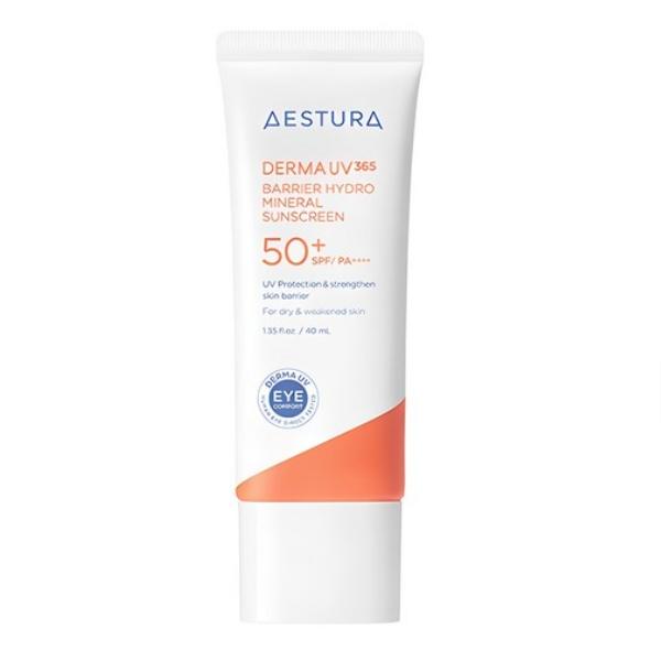 AESTURA Derma UV365 Barrier Hydrating Mineral Sunscreen SPF50+ PA++++ 40ml