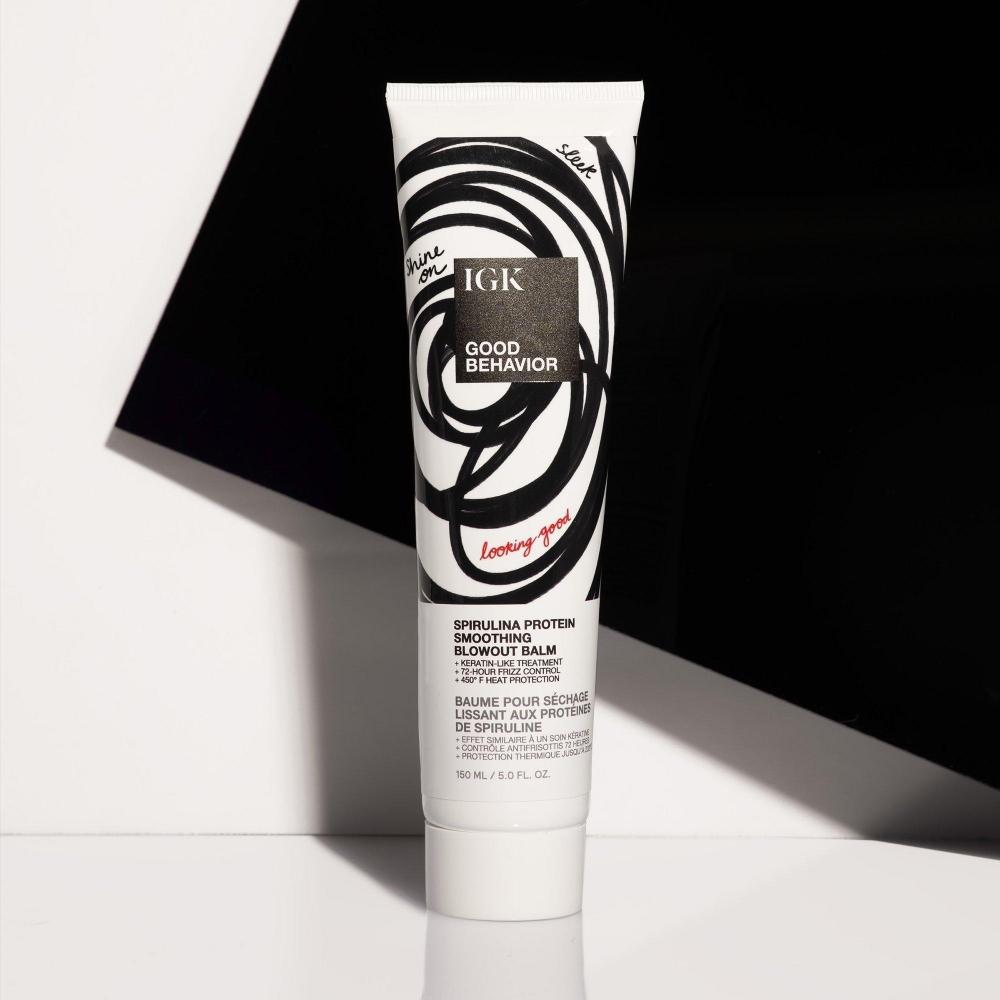 Igk Good Behavior Spirulina Protein Smoothing Blowout Balm 5.0 Oz