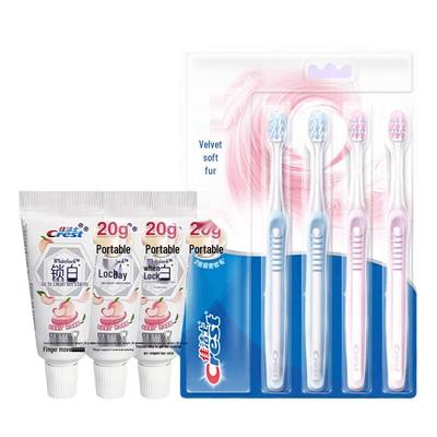Crest Dual-Color Lock White Toothpaste & Gum Care Toothbrush Set