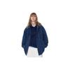 UNIQLO Solid Color Pointed Collar Single-Breasted Long Sleeve Jacket Unisex jackets Denim-Blue 467535-67