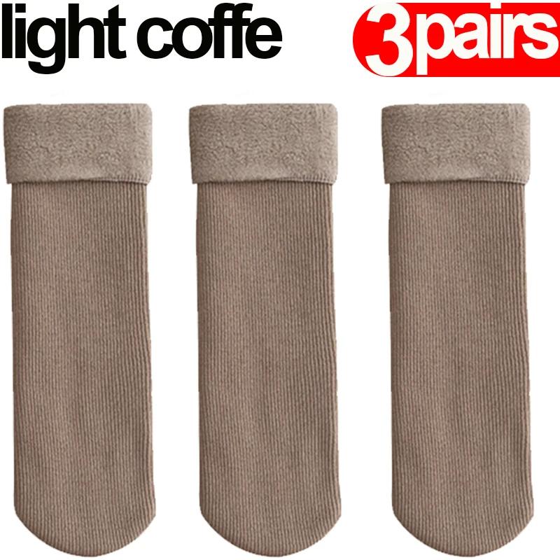 5/3/1Pairs Women Men Winter Socks Warm Thicken Thermal Snow Boots Floor Home Sleeping Socks Soft Velvet Wool Cashmere Sock