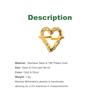1/3PCS Adjustable Full Circle Hollow Heart-Shaped Open Cuff Ring Stainless Steel Jewelry Irregular Stackable Rings For Women