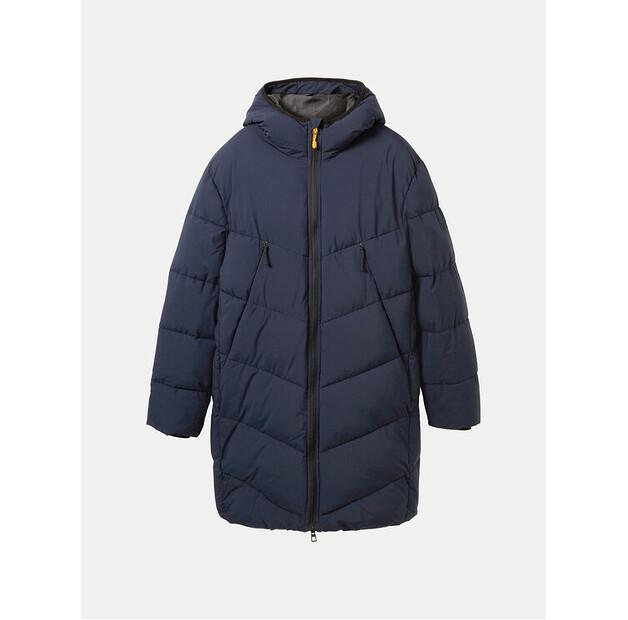 Зимняя джинсовая куртка Tom Tailor 1041777, темно-синяя, стандартного кроя