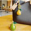 New Fruit Crystal Series Bag Hanging Pineapple Apple With Leaf Pear Bag Keychain Hardware Bag Accessory Exquisite Pendant Decors