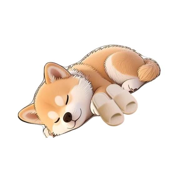 Floor Mat 3D Cartoon Cat Pattern Rug Non-Slip Backing Easy Maintenance Living Room Rug Multipurpose Home Decor