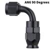 0-180 Degree An4 An6 An8 An10 Car Hose End Fitting Hose Adapter For Swivel Oil Fuel Line Aluminium Alloy