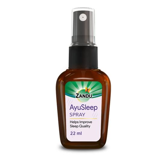 Zandu AyuSleep Spray | 100% Natural & Safe | Remedy for Sleep Disturbances, Stress & Relaxation