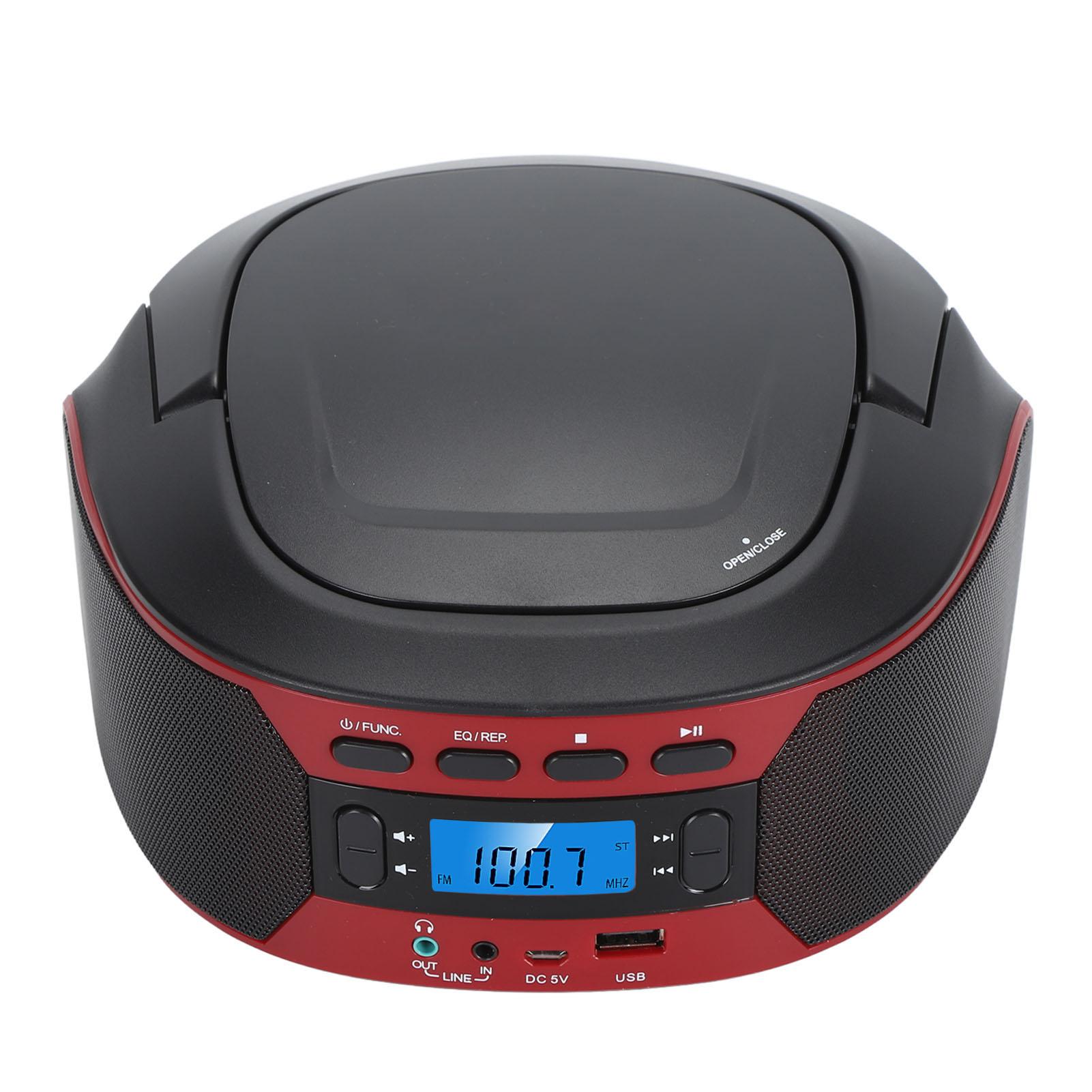 

Портативный CD-плеер Беспроводной Bluetooth Поддержка FM-радио Цифровой дисплей Несколько портов Многофункциональный