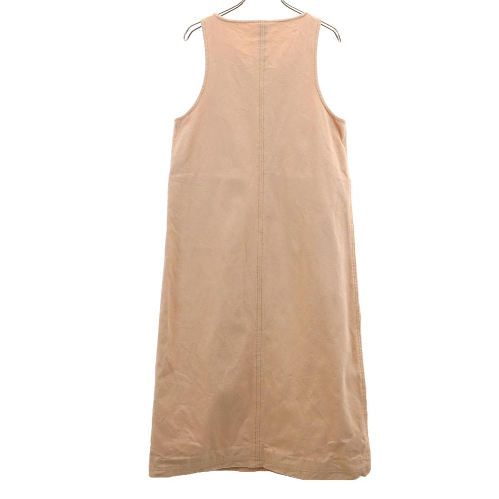 PINK HOUSE No Sleeve Denim Jumper Skirt Salmon Pink One Piece Women Used