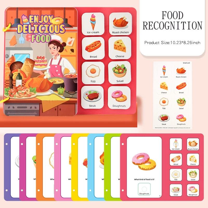 Montessori Toys Busy Book My First Quiet Book Paste Sticker Book Matching Game Early Learning Education Toys for Children