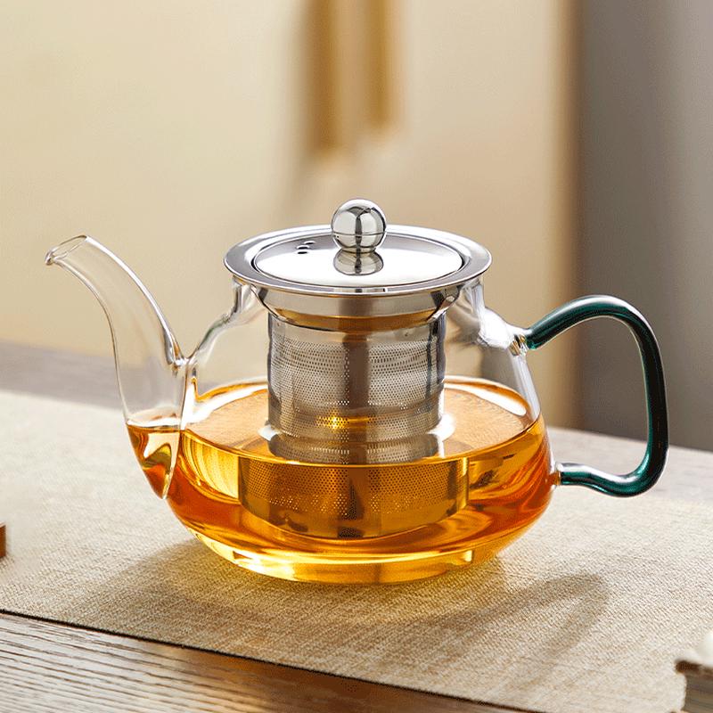 High Borosilicate Glass Brew & Boil Teapot
