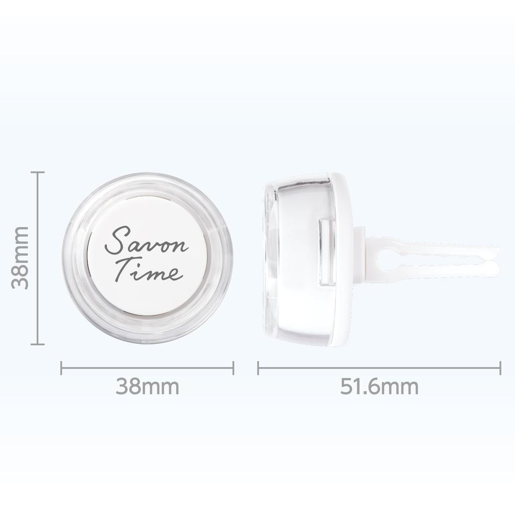 Carall 3497 Seikado Savon Time Clip, Whitey Shower, 0.5 Oz (14 G), Pack of 1