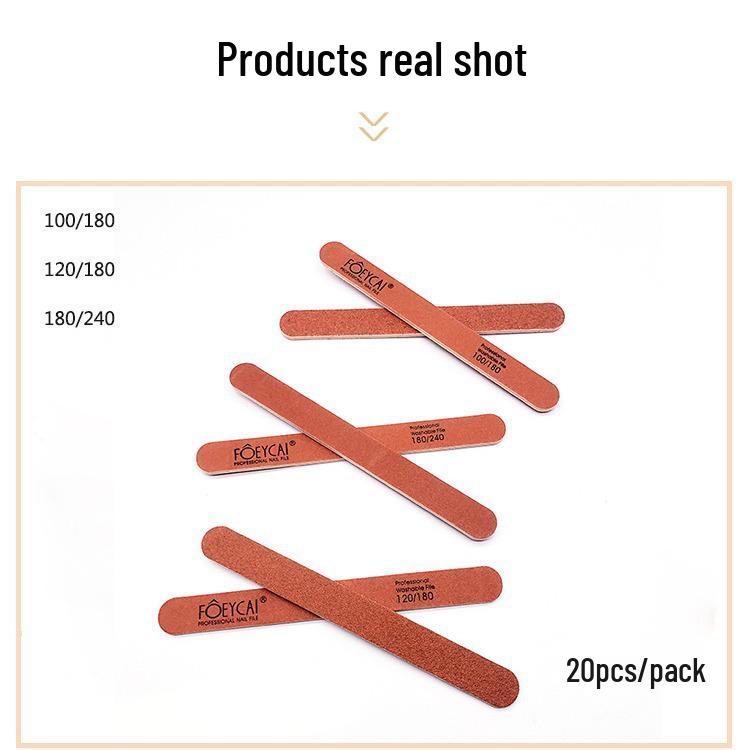 

Washable EVA Sandpaper Nail File - Round & Straight Shapes