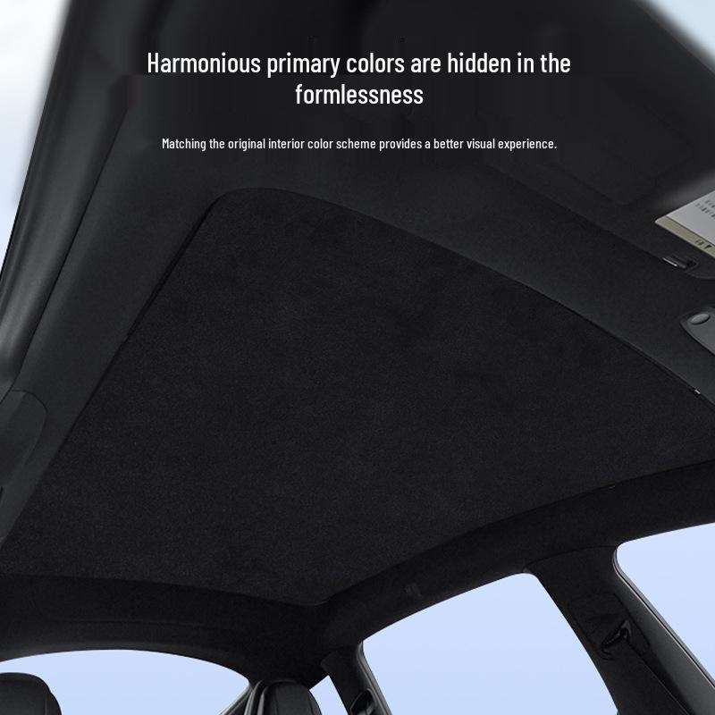 Compatible with Nio ET5t/EC7/EC6: Electrostatic Sunroof Sunshade for Interior Light Blocking and Sun Protection.