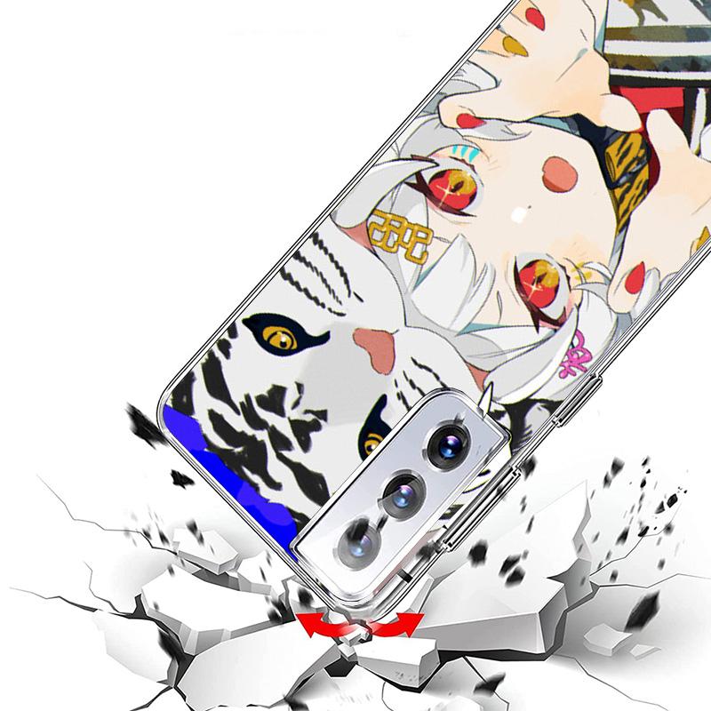 Cute Anime Girl INS Phone Case For Samsung Galaxy S24 S25 Edge S26 Ultra S23 S22 S21 Plus S20 FE + Personalized Print Cover Gala