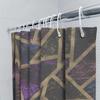 Unique Geometric Pattern Shower Curtain Modern Waterproof Fabric Bathroom Decoration Black Purple Blue Yellow Gold Pink Decorati