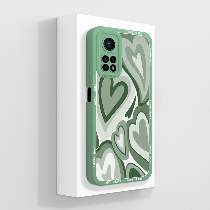 Handyhülle für Xiaomi Mi 10T 11T Pro Lite Mi 10 11 11X 11i Aromatische Blumenmuster Flüssigsilikon Weiche Stoßstange Stoßfeste Hülle für Xiaomi Stoßstangen-Taschen