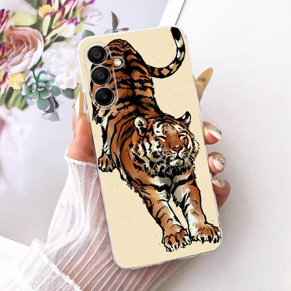 Silicone Case For Samsung Galaxy A16 Cover SM-A165F New Colorful Flower Soft Phone Case For Samsung A16 A26 A36 A56 5G Protector